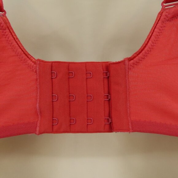 Chantelle 30H US Underwire Bra Coral Orange Lace Revele Moi Perfect FIt C15710 - Picture 6 of 15